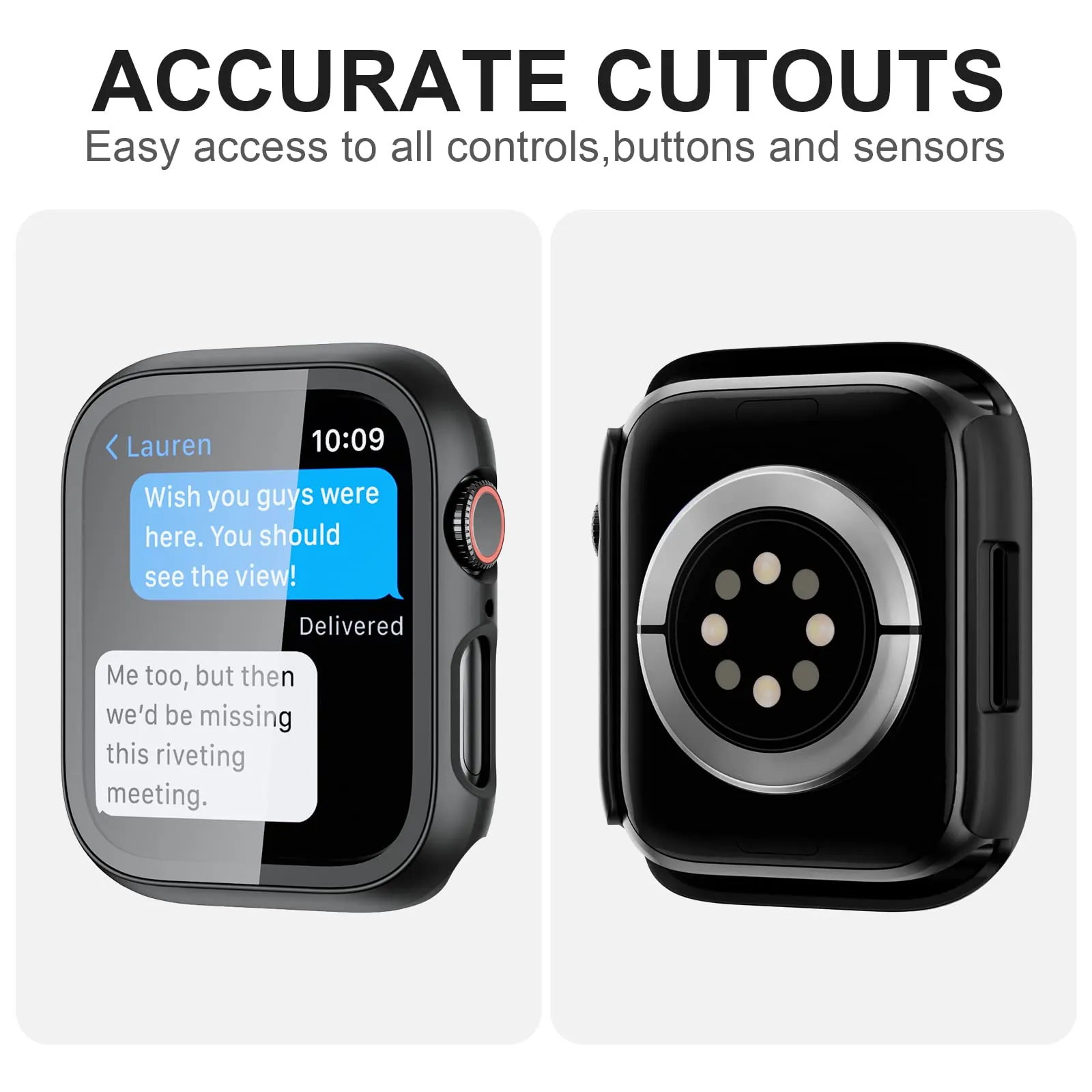 2 Pack Case with Tempered Glass Screen Protector for Apple Watch Series 3/2/1 38mm,JZK Slim Guard Bumper Full Coverage Hard PC Protective Cover HD Ultra-Thin Cover for iWatch 38mm,Black Black