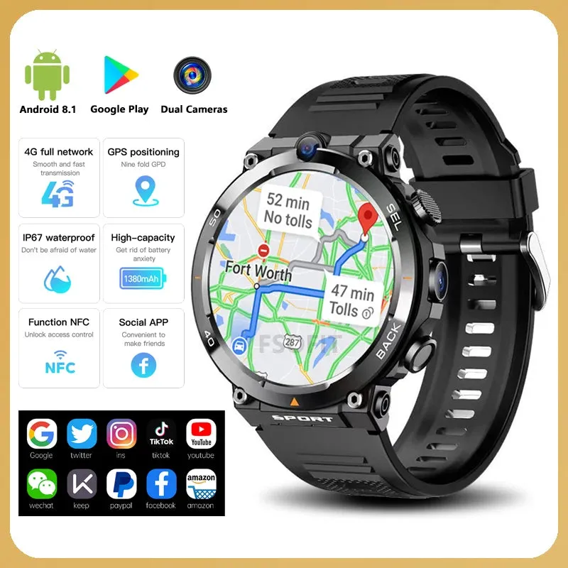 Advanced 4G Network Enabled Smartwatch - High-Performance Tech Wearable