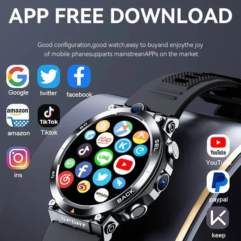 Advanced 4G Network Enabled Smartwatch - High-Performance Tech Wearable