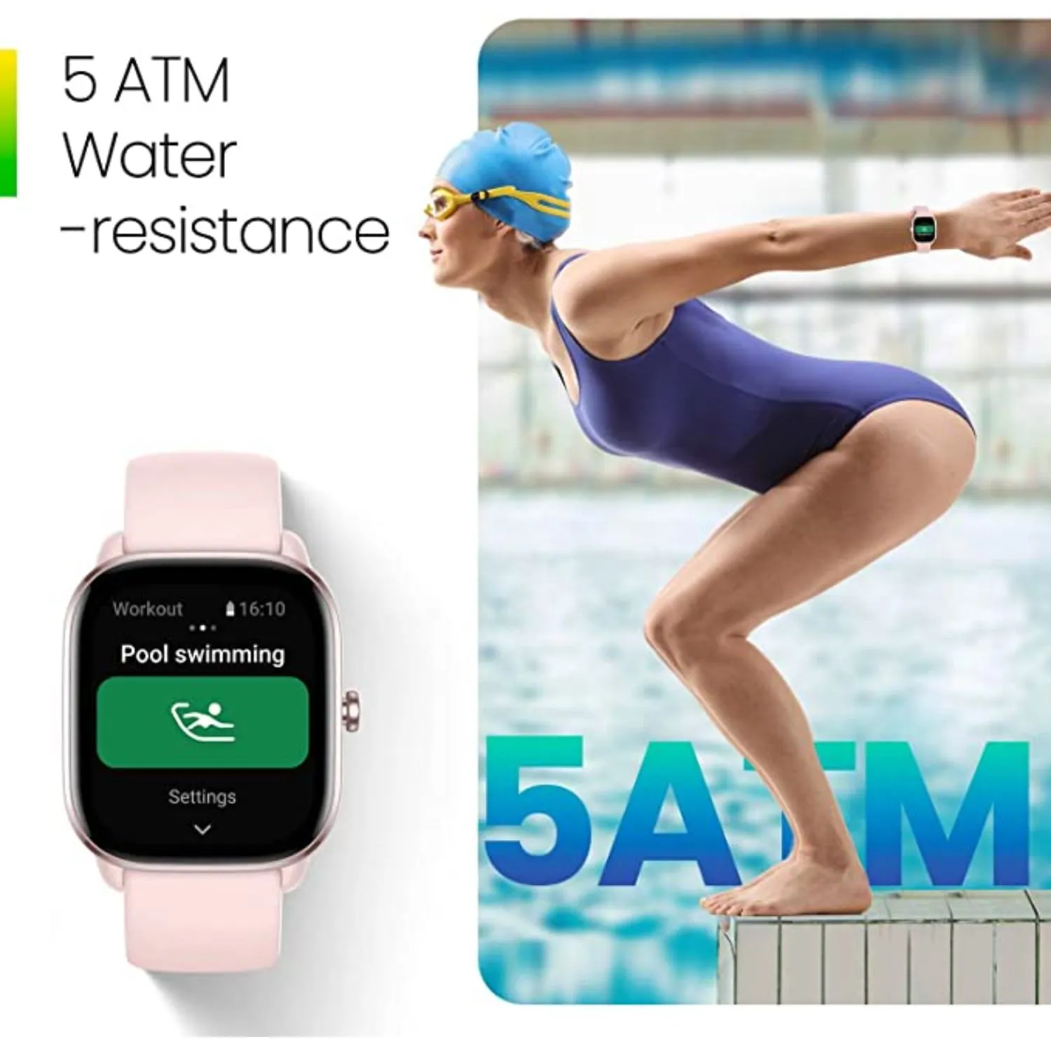 Amazfit GTS 4 Mini Watch 1.65 - Flamingo Pink