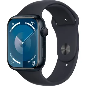 Apple Watch Gen 9 Series 9 45mm Midnight Aluminum - Midnight Sport Band MR993LL/A