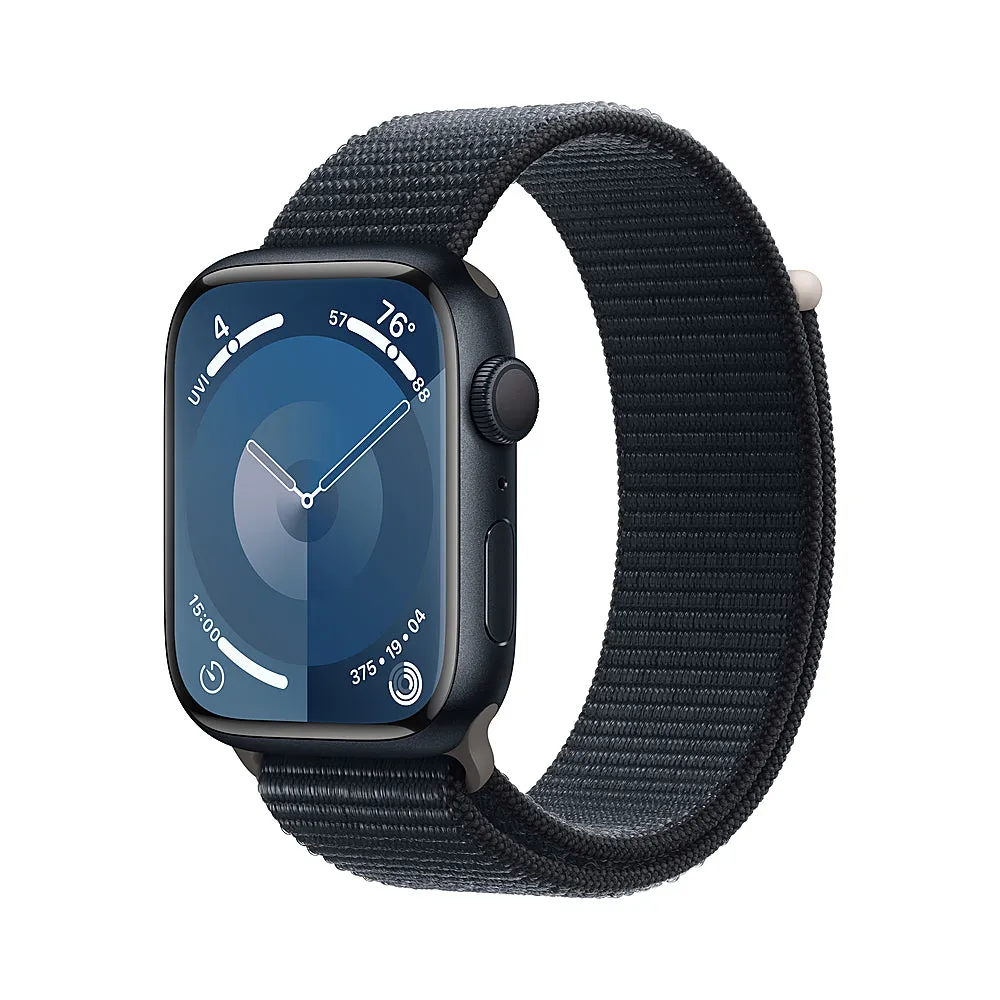 Apple Watch Gen 9 Series 9 45mm Midnight Aluminum - Midnight Sport Loop MR9C3LW/A