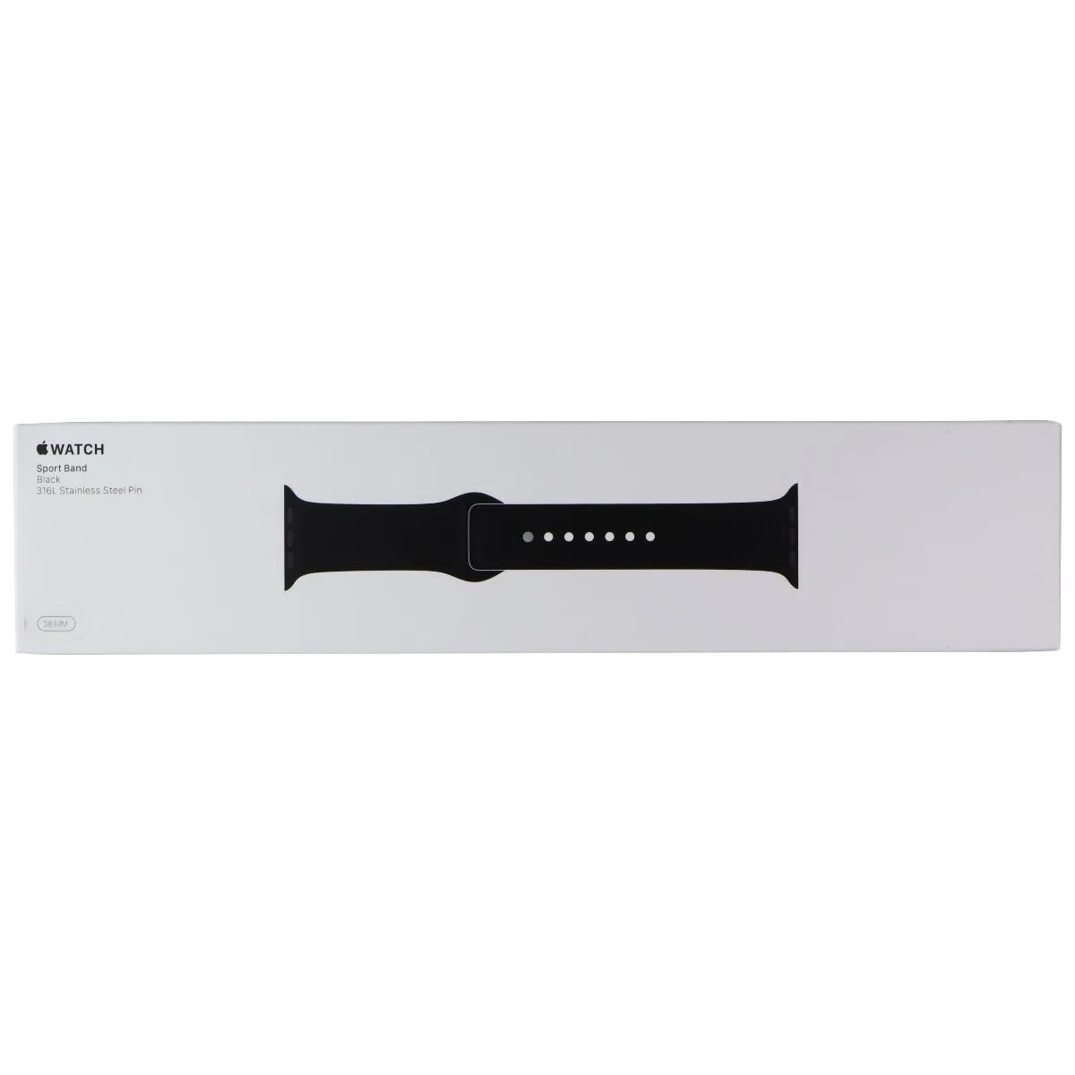 Apple Watch Sport Band (38mm) for 38/40/41mm - Black - Full Set