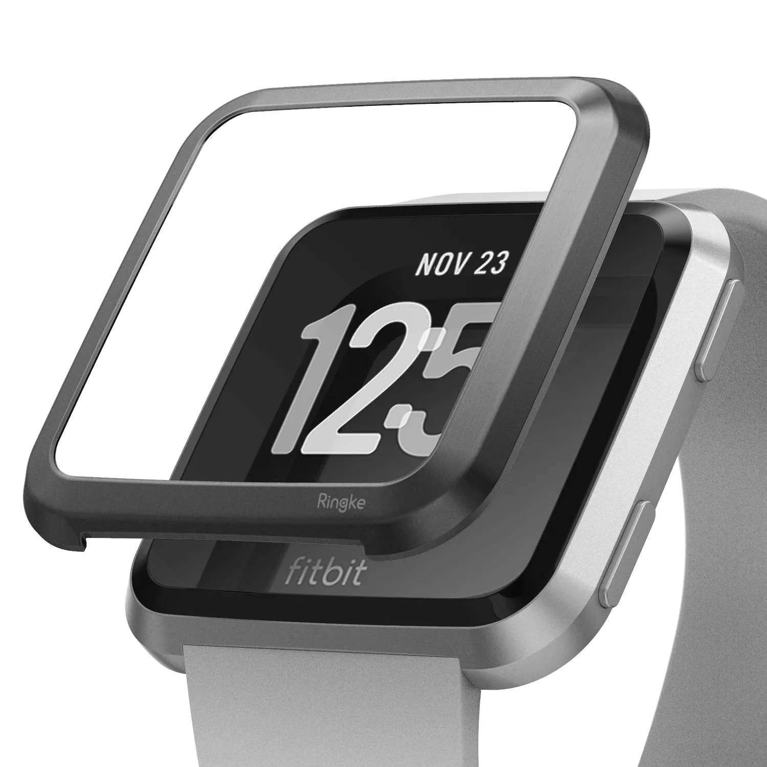 Bezel Styling Designed for Fitbit Versa - [Stainless Steel]