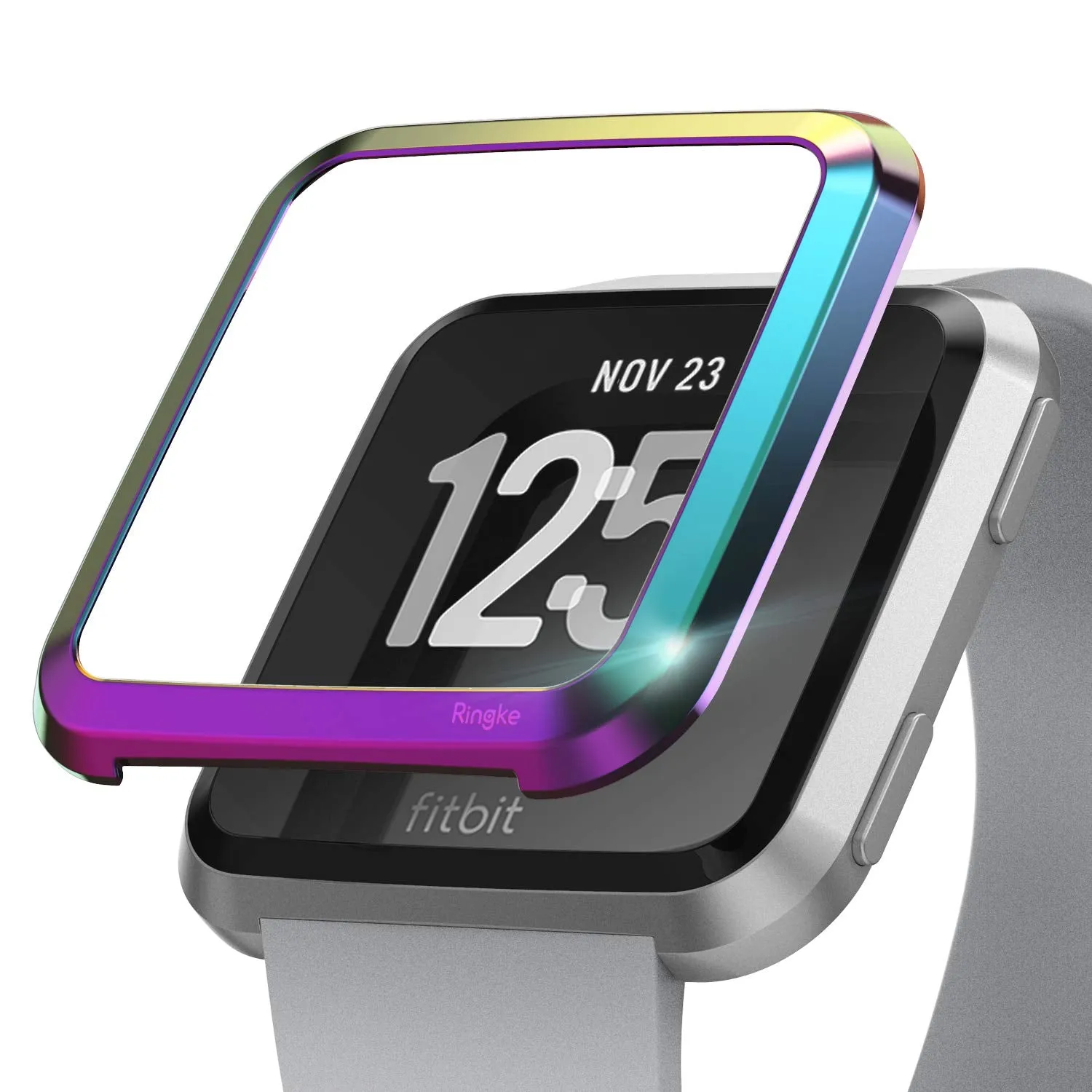 Bezel Styling Designed for Fitbit Versa - [Stainless Steel]