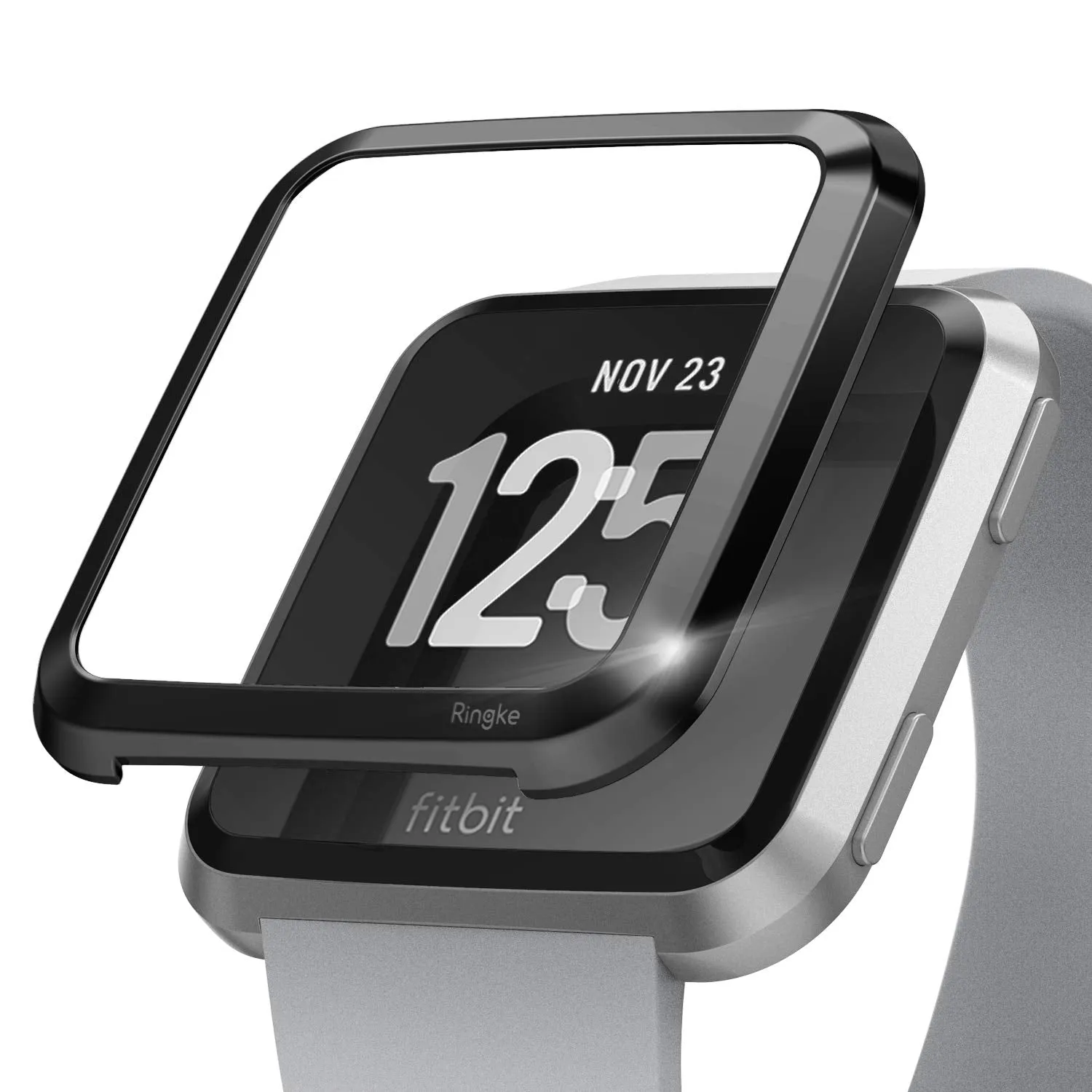 Bezel Styling Designed for Fitbit Versa - [Stainless Steel]