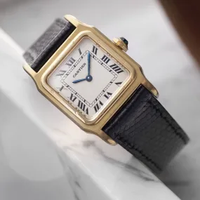 Cartier Santos Dumont ref 7809 in 18 k Yellow Gold