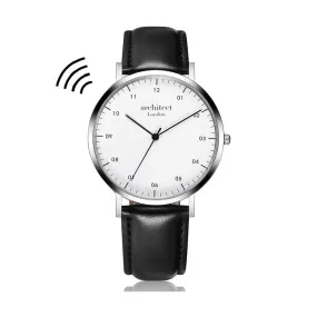 Contactless Payment Watch - Men's Architect Zephyr, Jet Black Strap, Modern Font Engraving