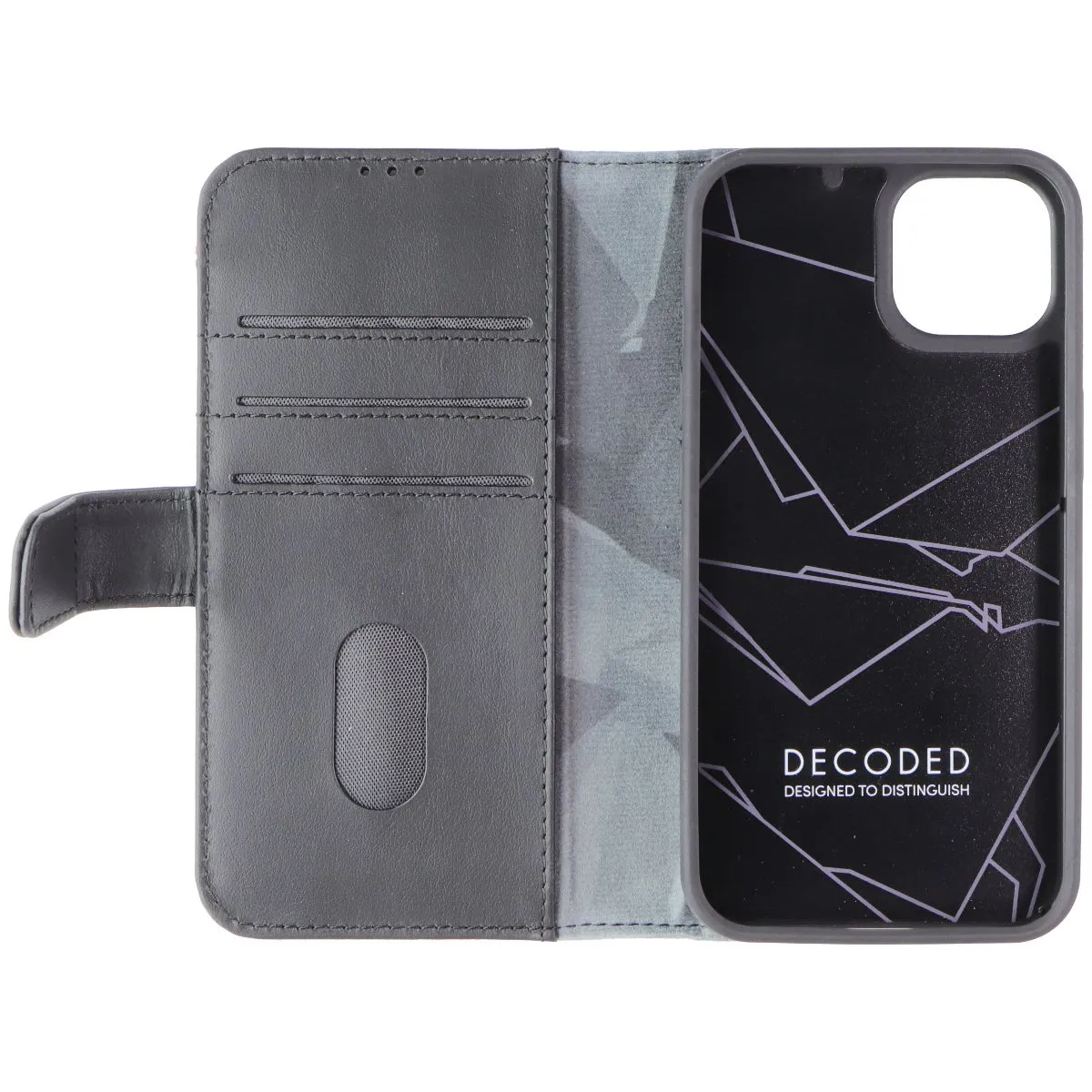 Decoded Detachable Wallet Case for MagSafe for Apple iPhone 13 - Black