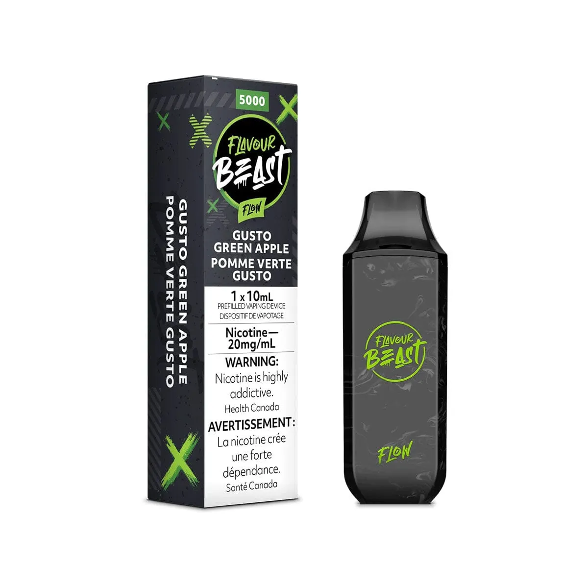 Flavour Beast Flow Gusto Green Apple Disposable Vape Pen