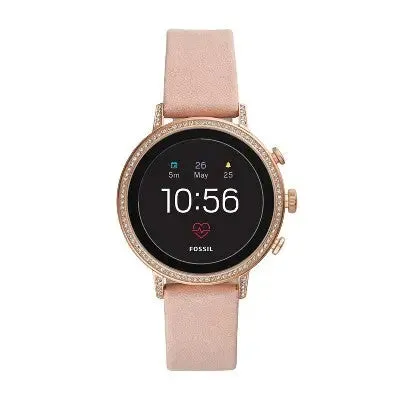 Fossil Gen 4 Smartwatch Venture HR 40mm - Rose Gold-Tone with Blush Leather