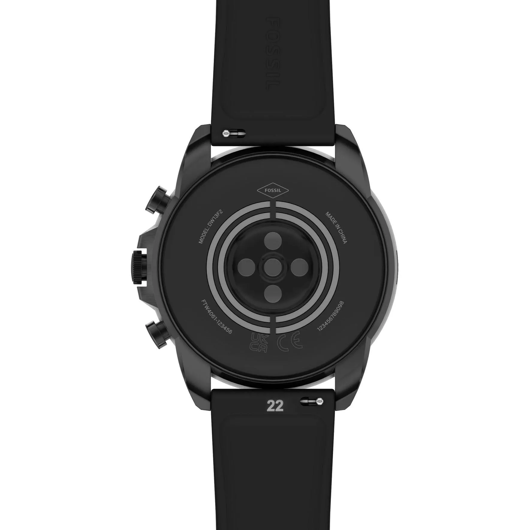 Fossil Gen 6 Smart Watch (Black Silicone)