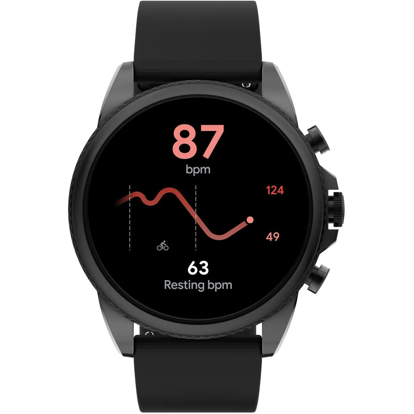 Fossil Gen 6 Smart Watch (Black Silicone)