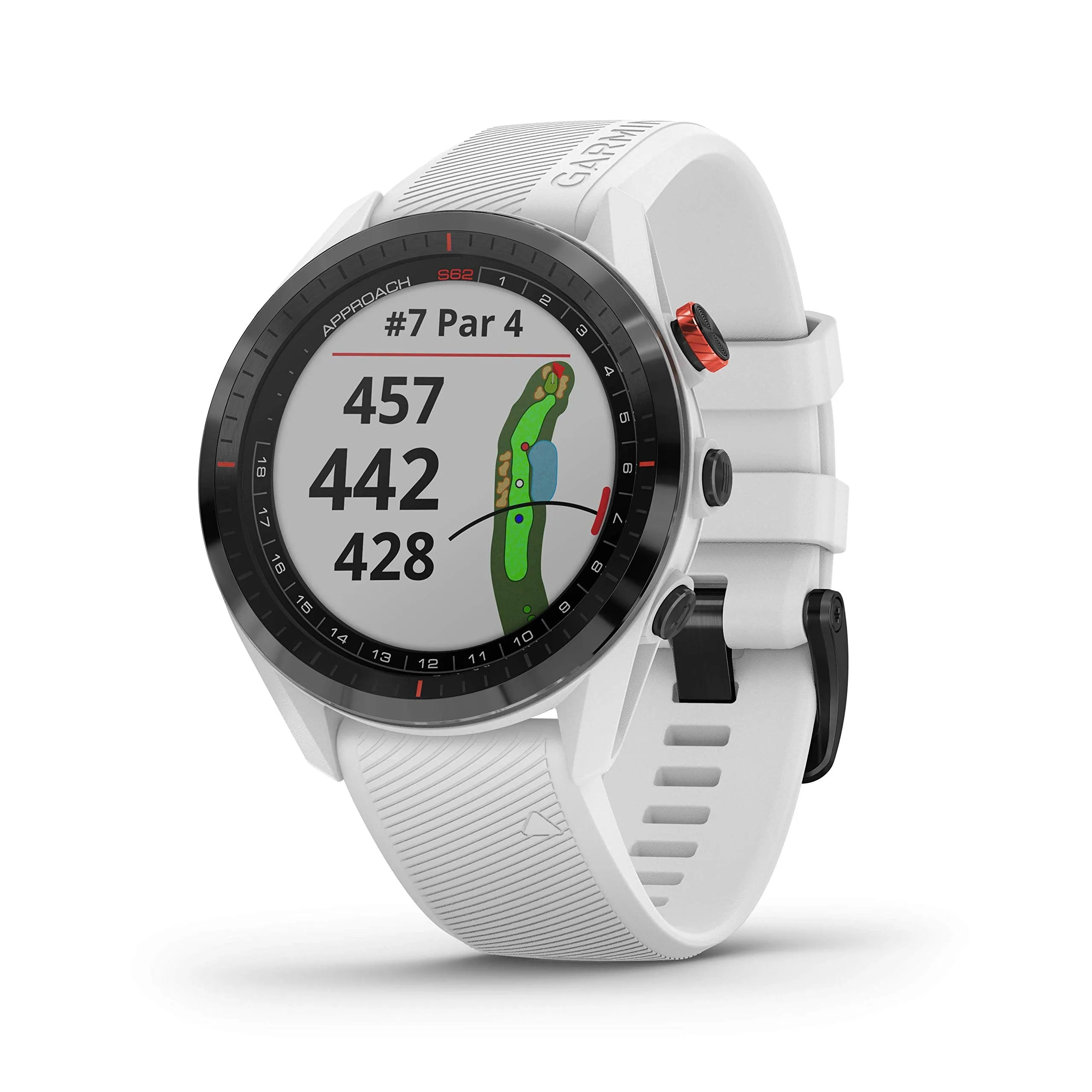 Garmin Approach S62 Golf GPS Watch (White, 010-02200-01)