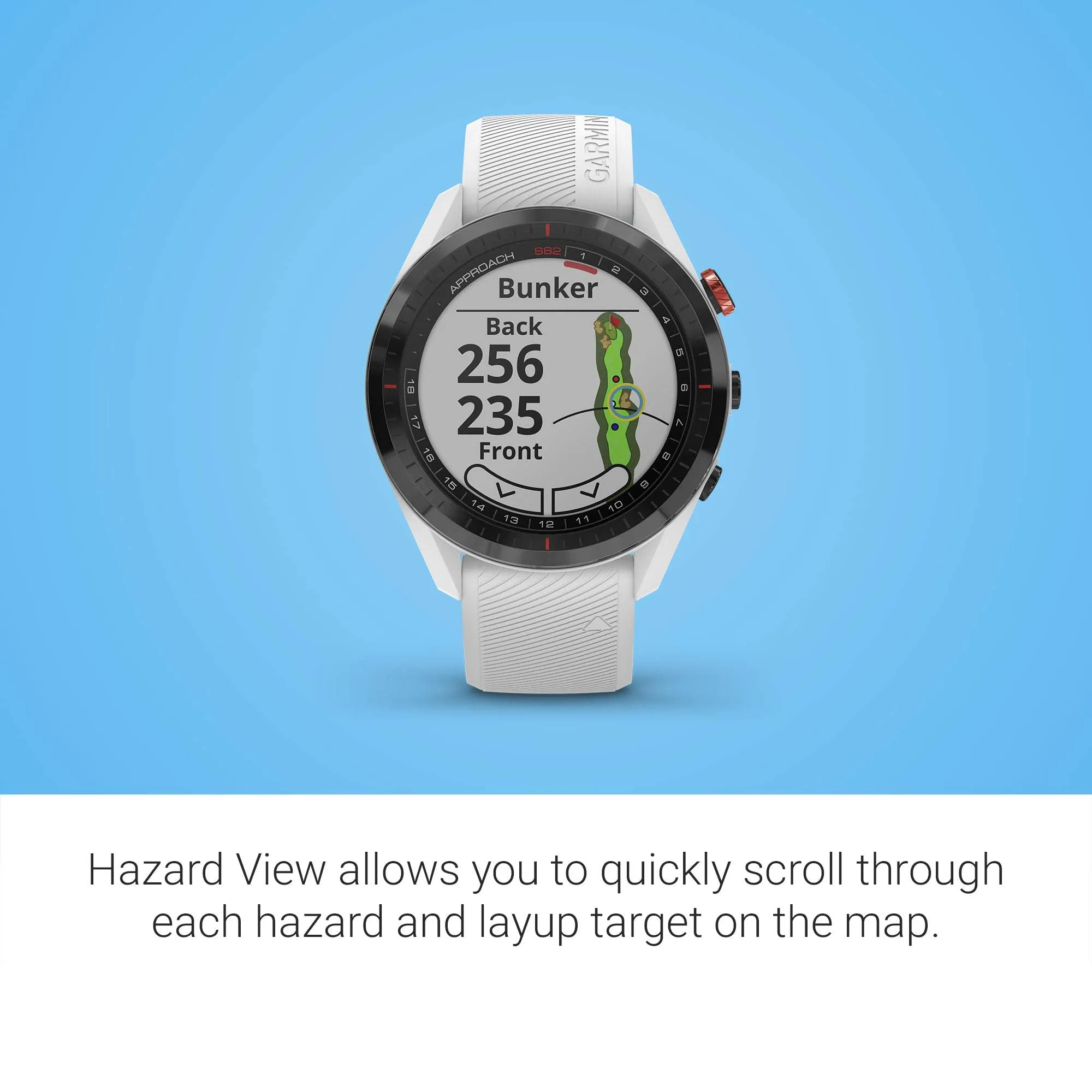 Garmin Approach S62 Golf GPS Watch (White, 010-02200-01)