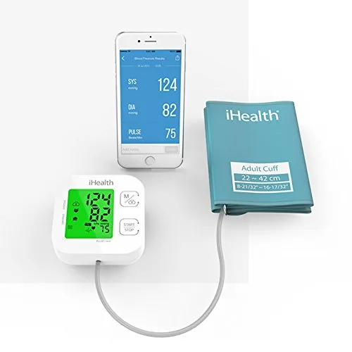 iHealth TRACK Smart Blood Pressure Monitor (KN-550BT) - Connects to both Apple and Android devices