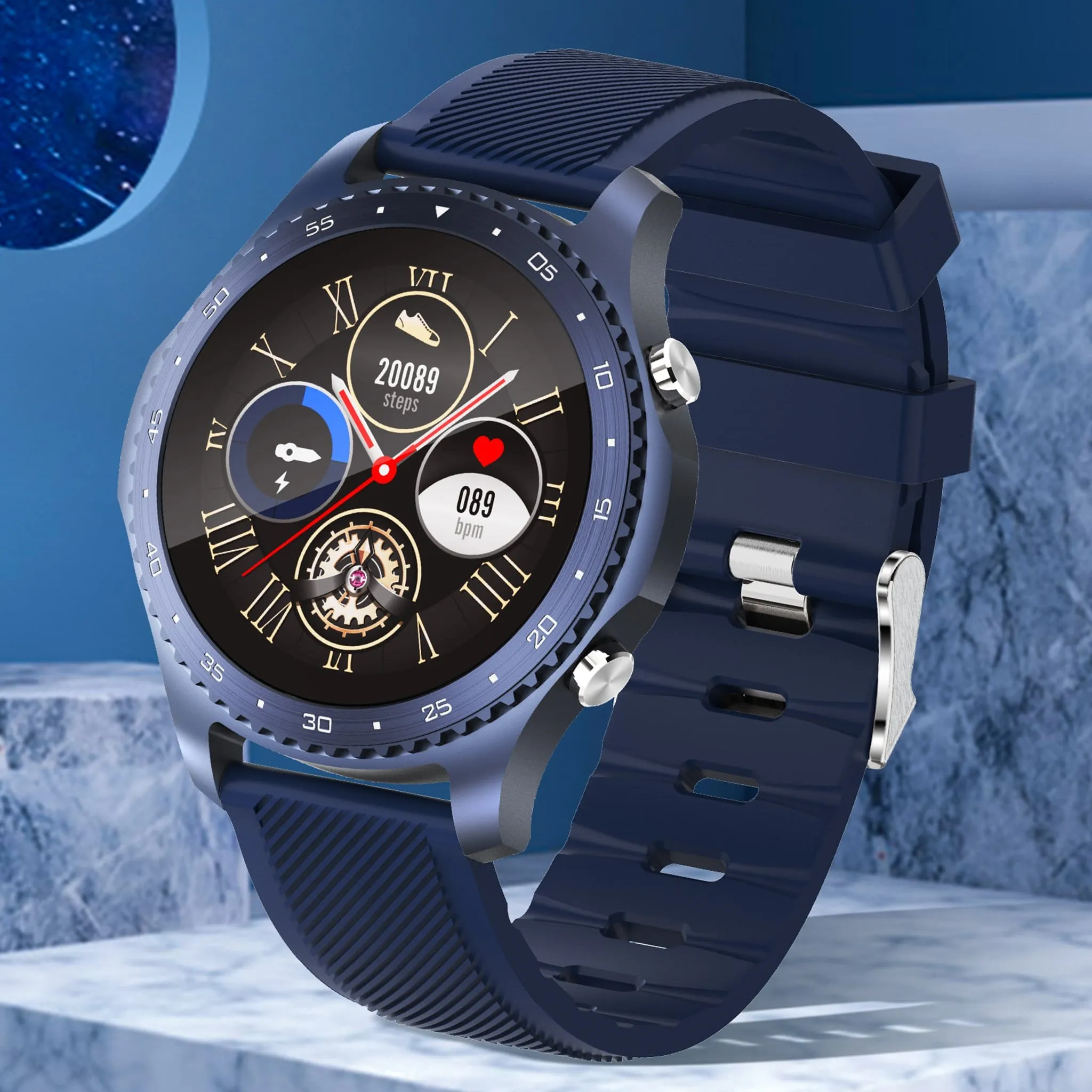 Luxury Navy Seals Business Sport Health Monitoring Smartwatch Bloutooth Calls Body Temperature