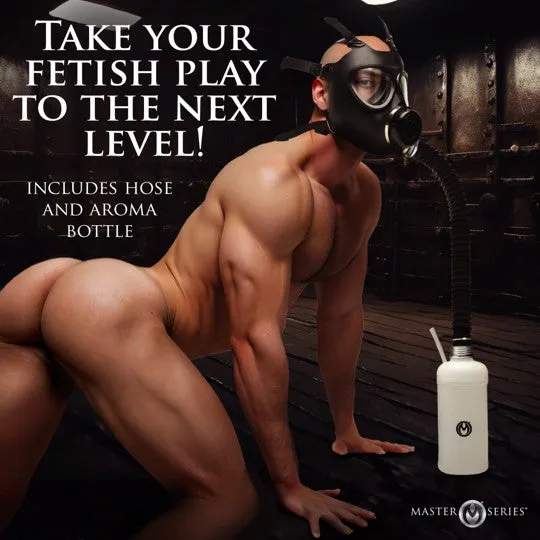 Master Series Bondage Inhaler Gas Mask With Bottle