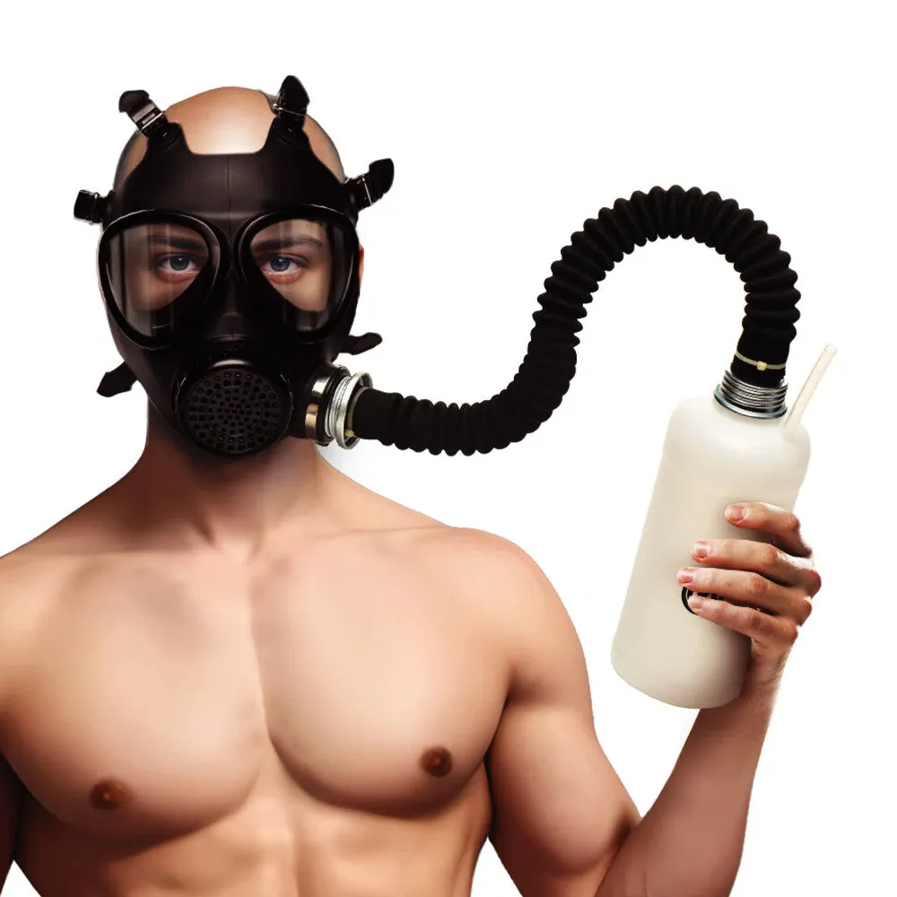 Master Series Bondage Inhaler Gas Mask With Bottle