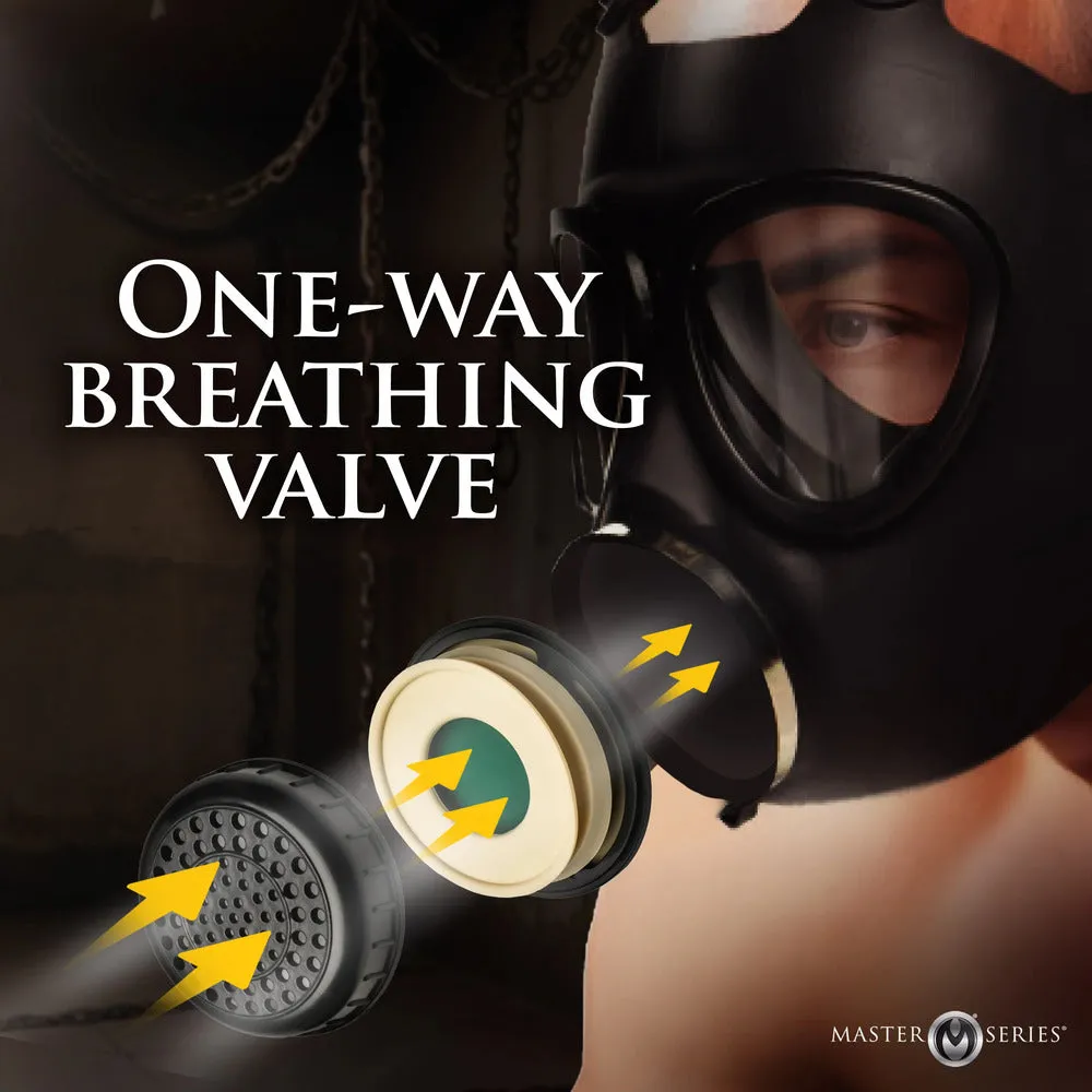 Master Series Bondage Inhaler Gas Mask With Bottle