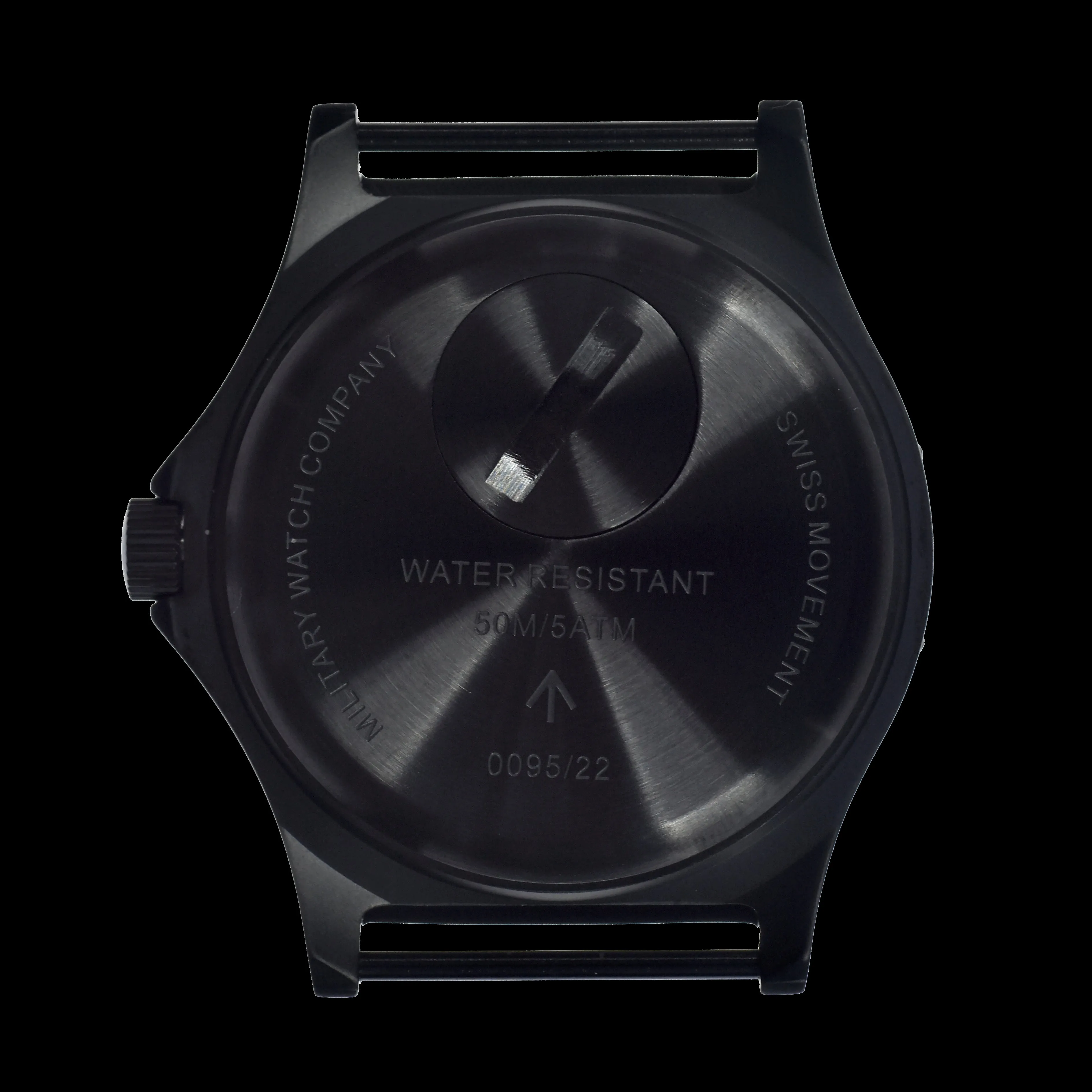 MWC G10 - Remake of the 1982 to 1999 Series Watch in Black PVD Steel with Plexilass Crystal and Battery Hatch