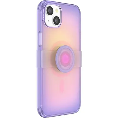 New - PopSockets PlantCore Case Apple iPhone 14 Plus with PopGrip for MagSafe - Aura