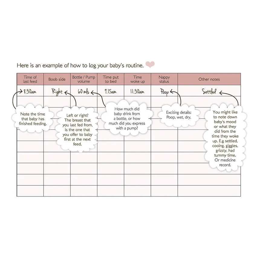 Newborn Baby Logbook