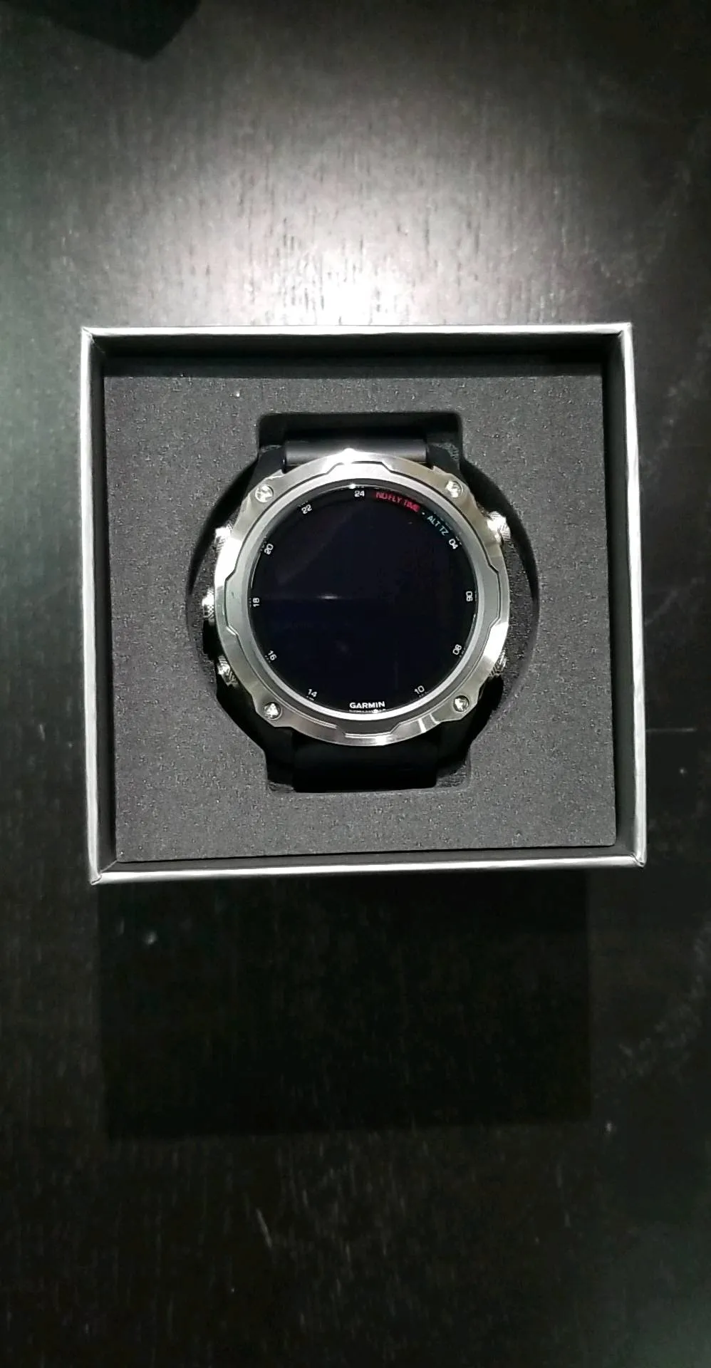 Open Box Garmin Descent Mk2 Stainless Steel with Black Band