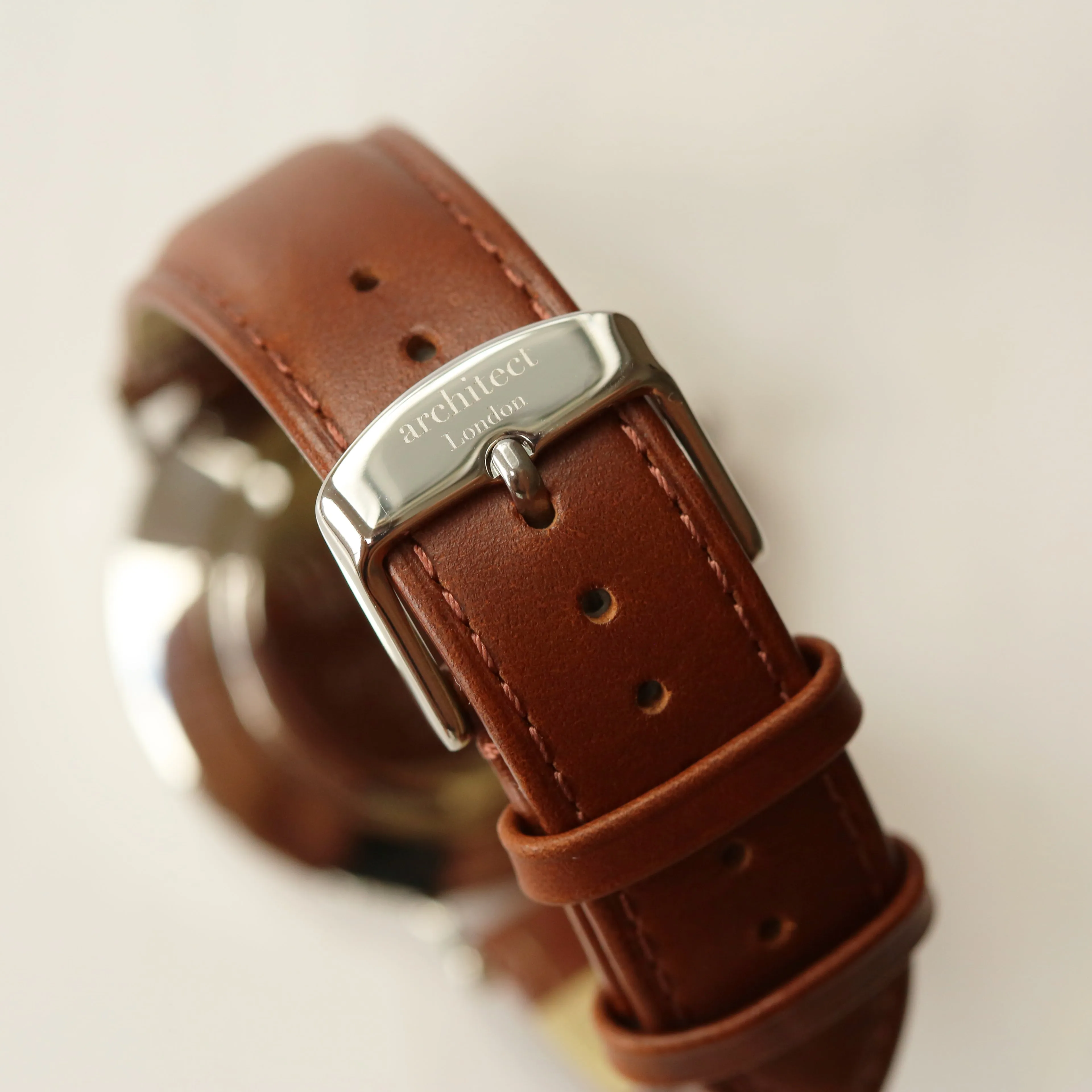 Personalised Men's Architect Zephyr Walnut Contactless Payment Watch