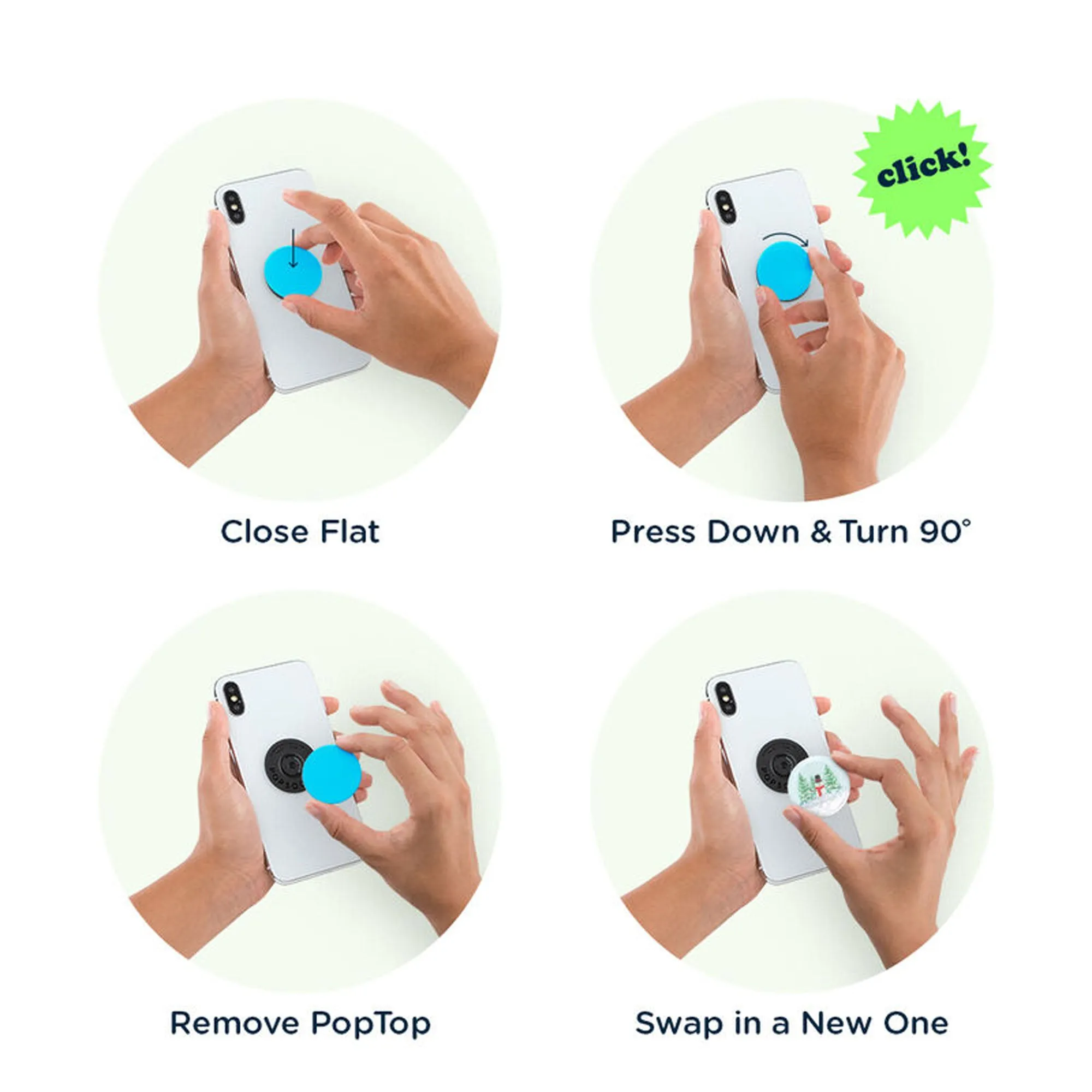 PopSockets PopGrip Luxe Swappable - Tidepool Charms