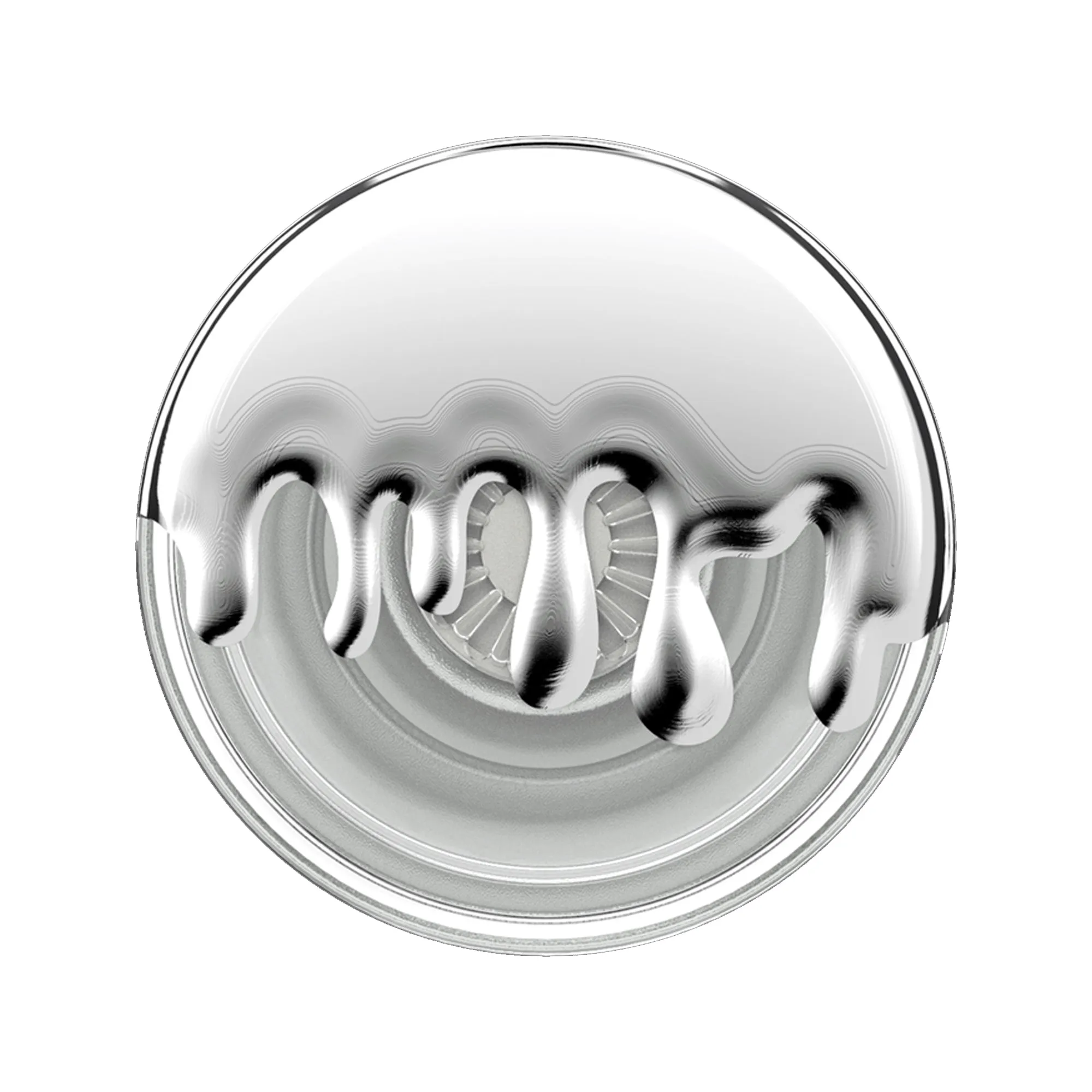 PopSockets PopGrip Premium - Chrome Drip Silver (Barcode: 840173712153 )