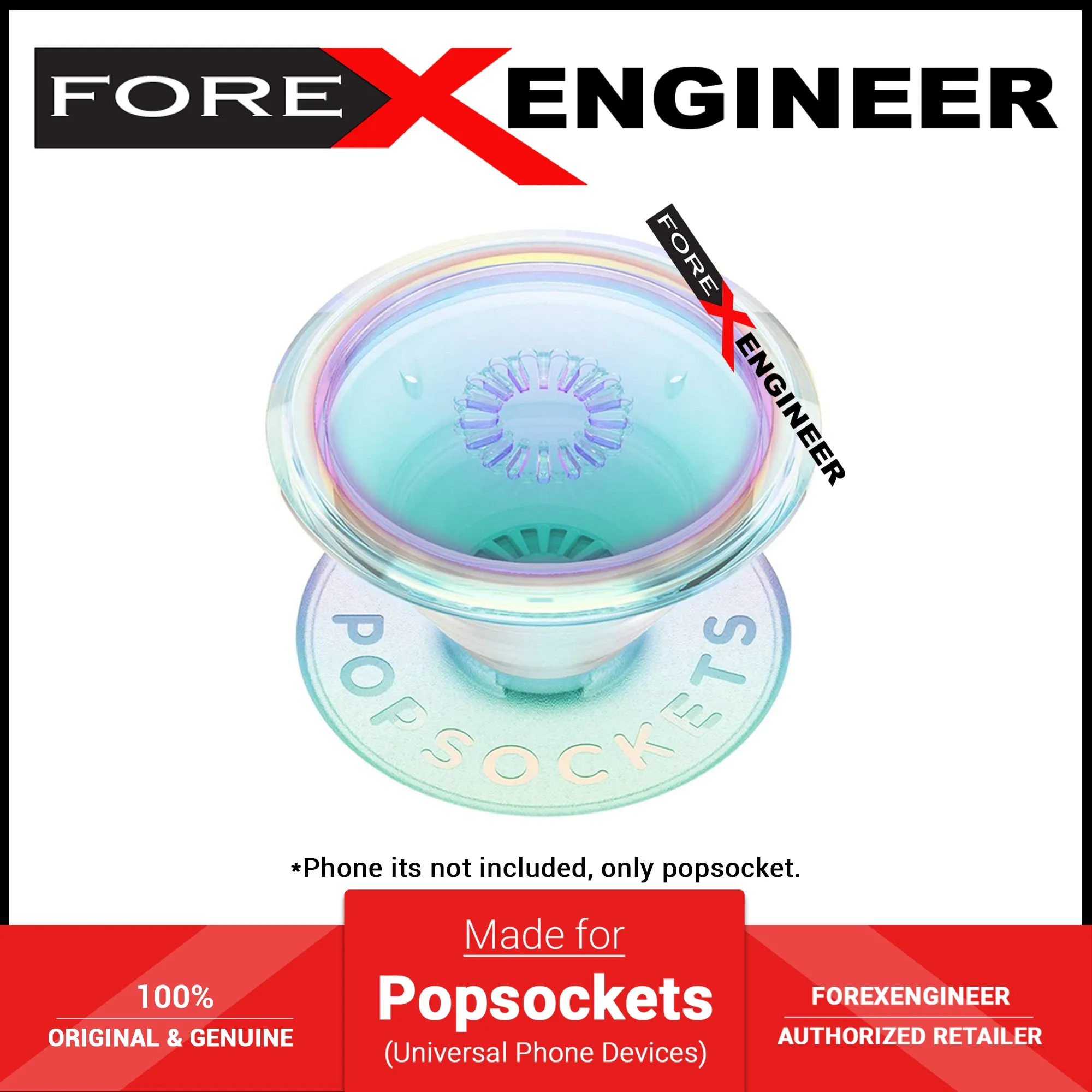 Popsockets PopGrip Premium - Clear Iridescent (Barcode: 840173712146 )