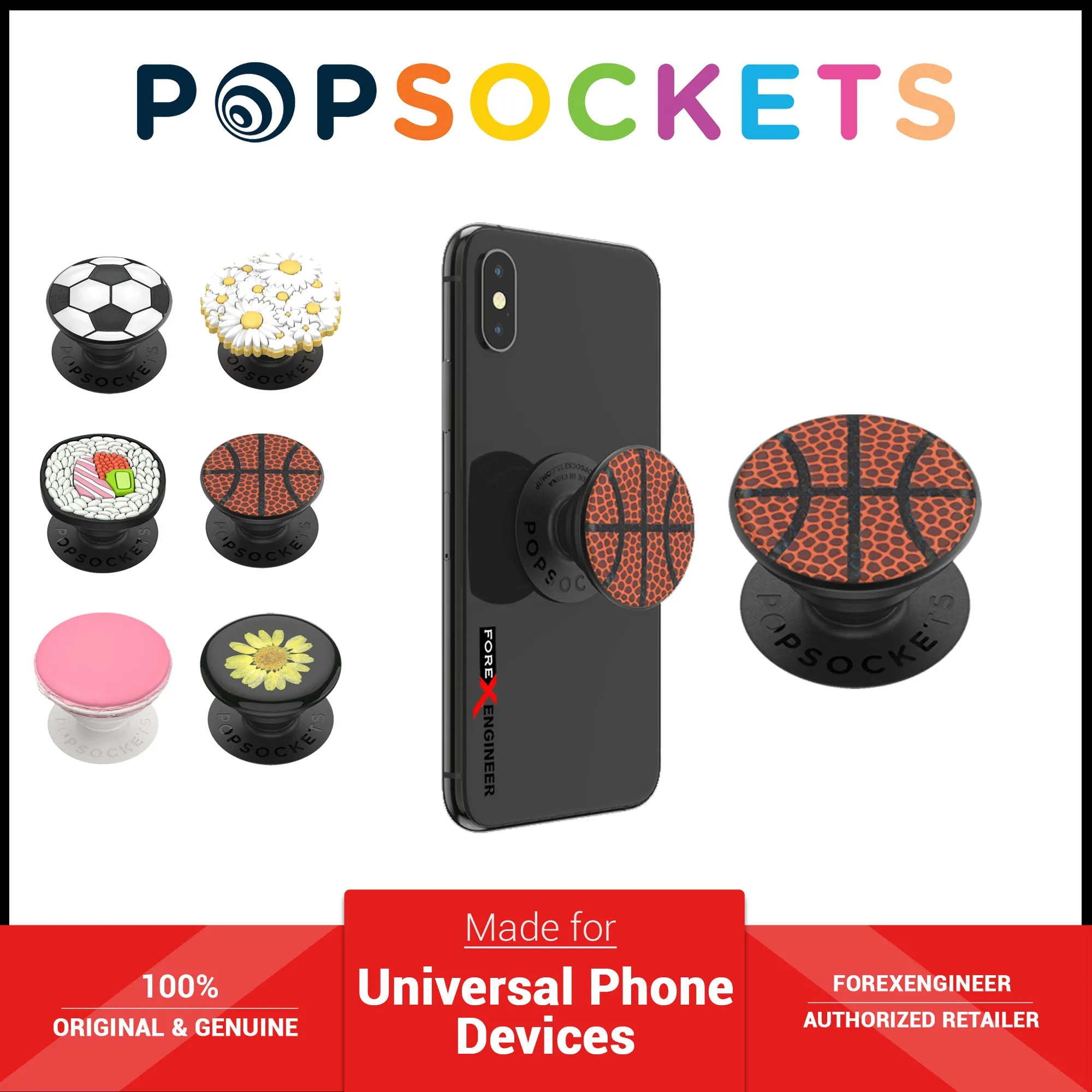 PopSockets Swappable PopGrip Premium PopOuts On a Roll ( Barcode : 842978186184 )