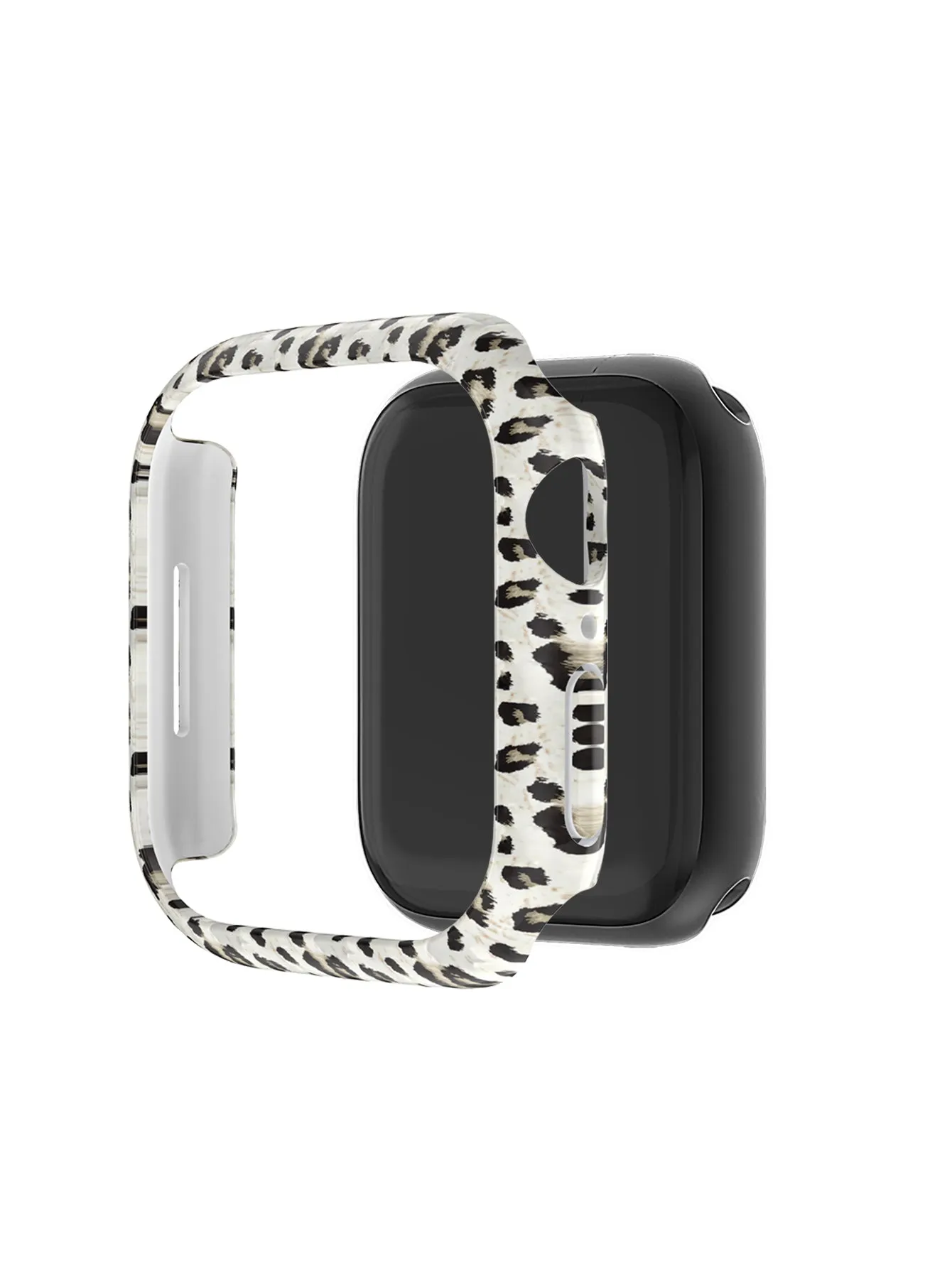 Protective Bumper Case with Screen Protector for Apple Watch 40mm- Leopard Print