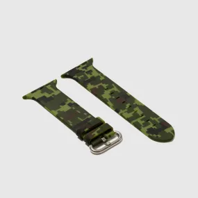 Rubber Strap for Apple Watch - Green Digi Camo