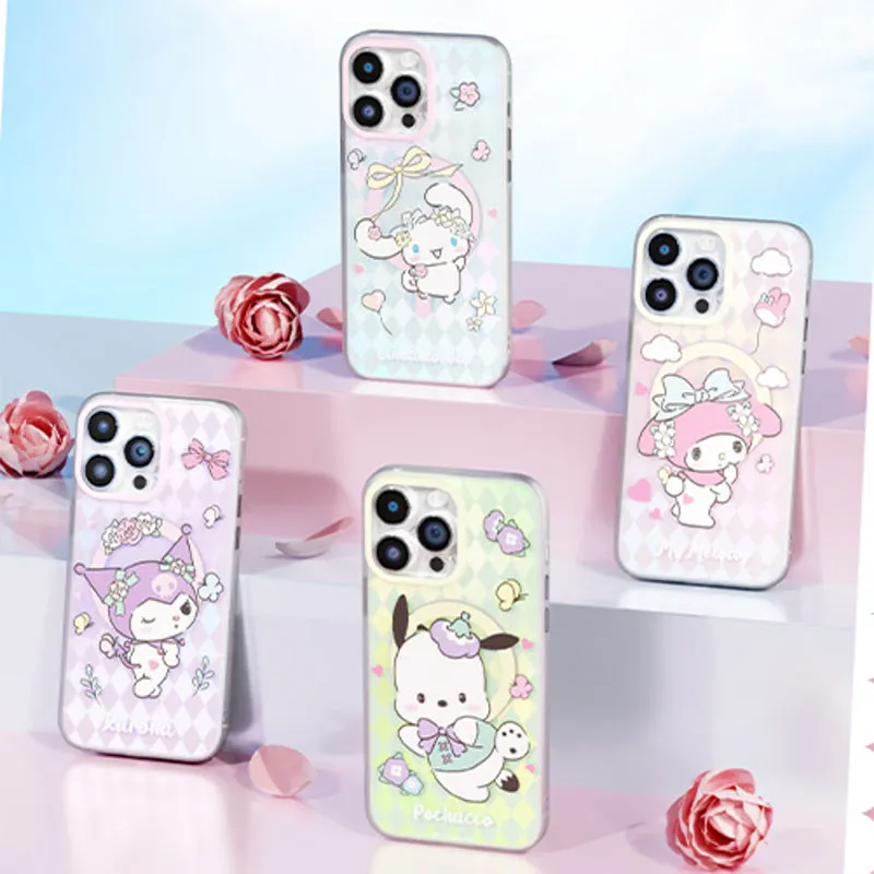 Sanrio Characters Flower Town MagSafe Anti-Scratch Shockproof Back Cover Case