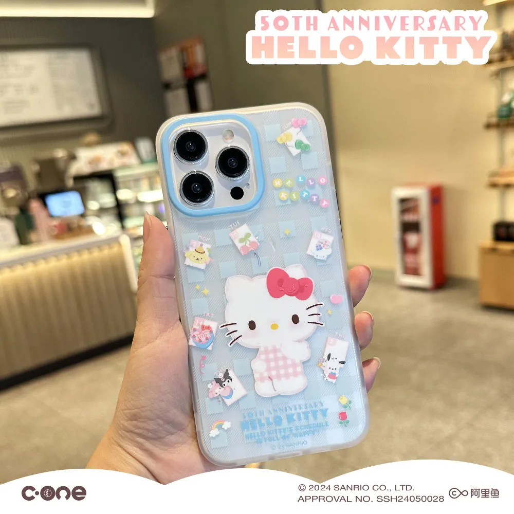 Sanrio Hello Kitty 50th Anniversary Datebook Anti-Scratch Shockproof Back Cover Case