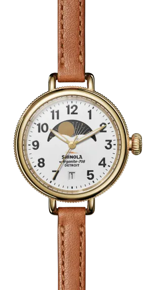 Shinola Birdy Moon Phase Watch (34mm)