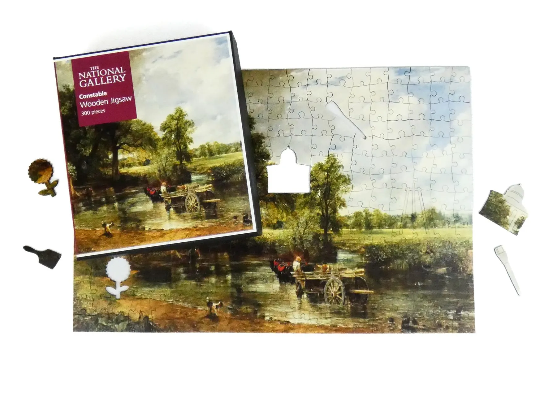 The Hay Wain - National Gallery 300 Piece Wooden Jigsaw Puzzle