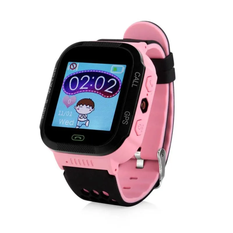 Touch Screen GPS Tracker Watches with Flashlight for Kids