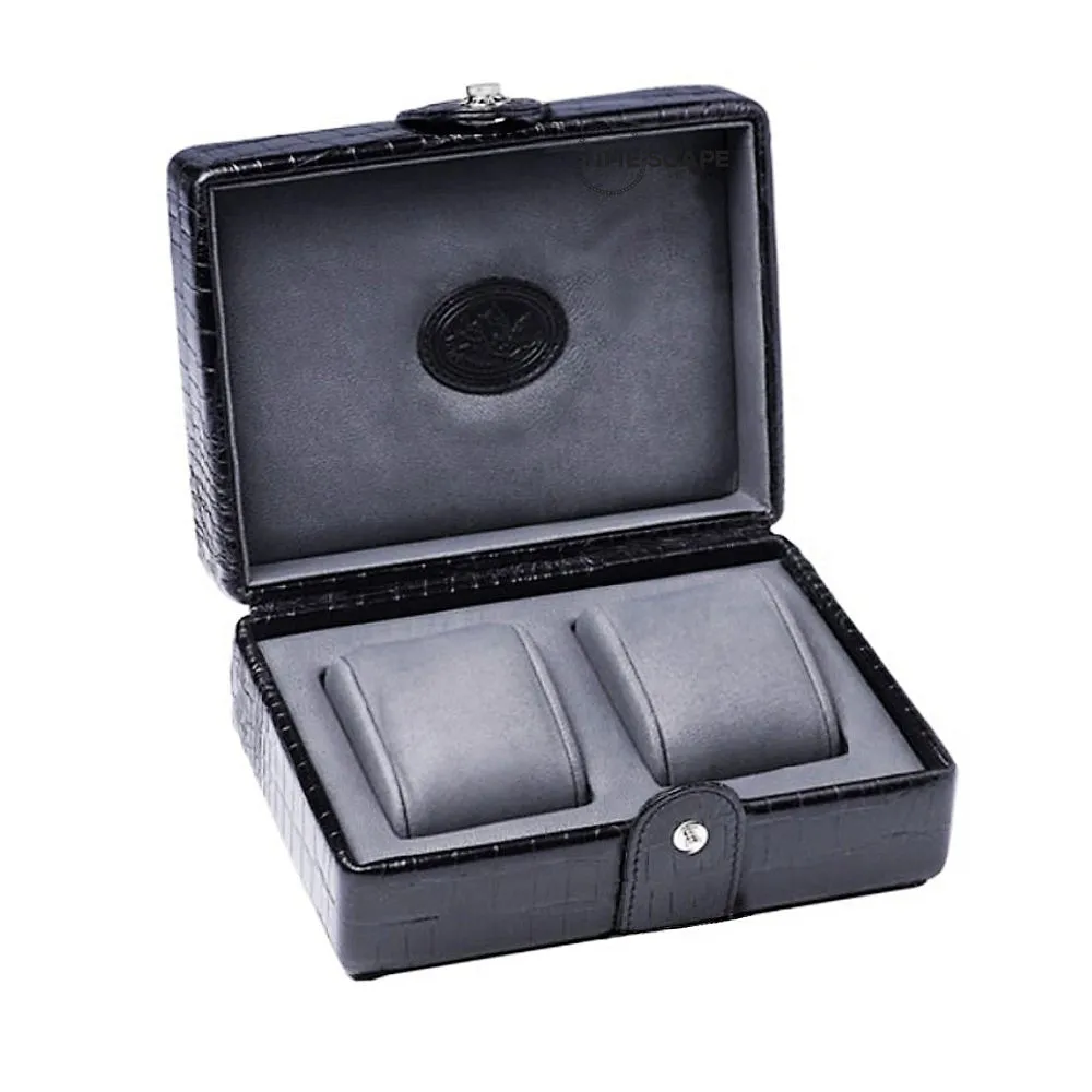 UNDERWOOD (LONDON) - Double Croco Watch Box | UN215/CBLK