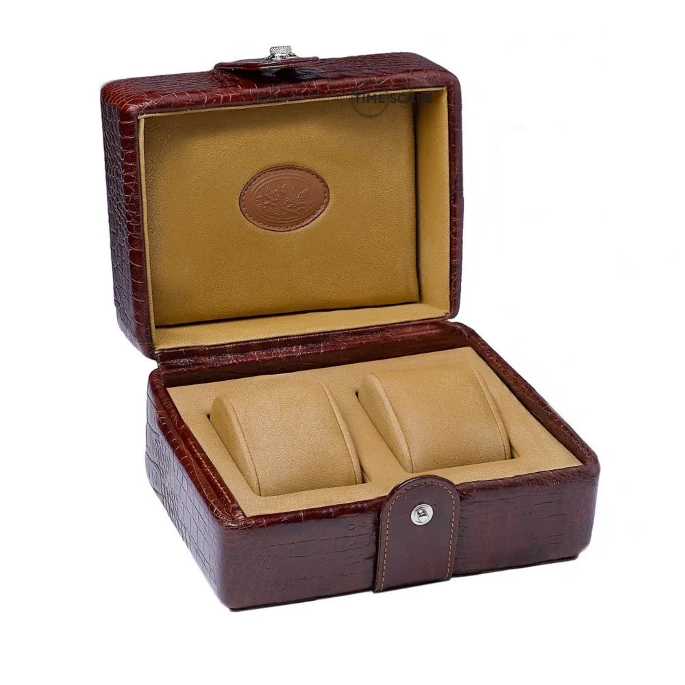 UNDERWOOD (LONDON) - Double Croco Watch Box | UN215/CBRW